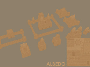 sand castle Model 3D
