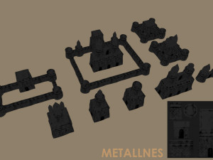 sand castle Model 3D