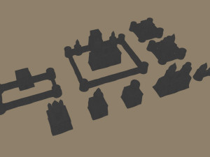 sand castle Model 3D