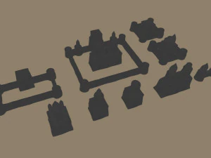 sand castle 3D Model