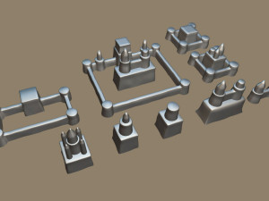 sand castle Model 3D