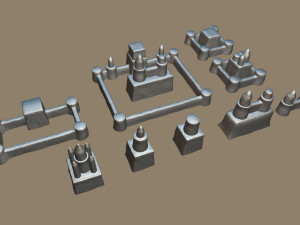 sand castle Model 3D