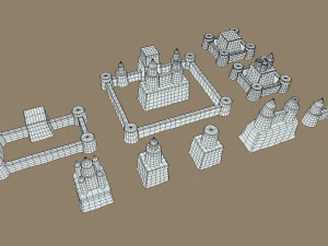 sand castle 3D Model