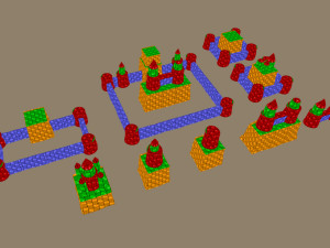 sand castle Model 3D