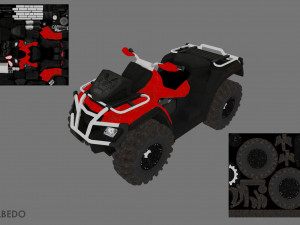 Atv offroad bike Modello 3D
