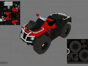 Atv offroad bike 3D Model