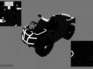 Atv offroad bike 3D Model