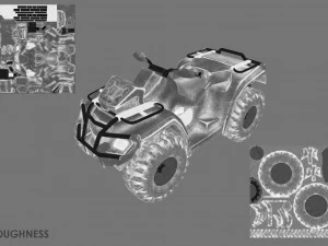 Atv offroad bike 3D Model