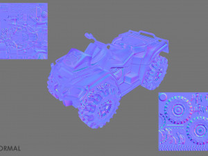 Atv offroad bike Modello 3D