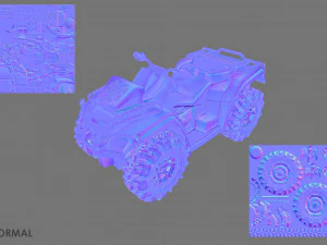 Atv offroad bike 3D Model