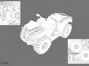 Atv offroad bike 3D Model