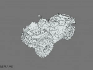 Atv offroad bike 3D Model