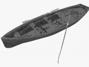 wooden boat 3D Model