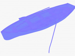 wooden boat 3D Model