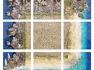 4 map types 2d tiles and decals set CG 텍스쳐