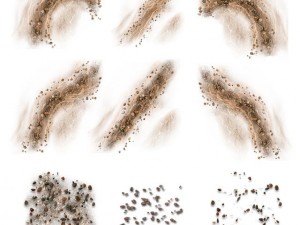 4 map types 2d tiles and decals set CG 텍스쳐
