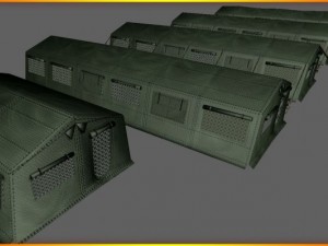 army tent Modelo 3D