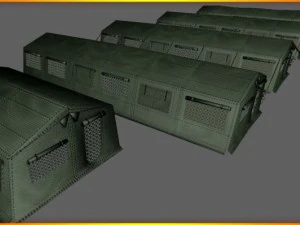 army tent 3D Model