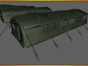 army tent Modelo 3D