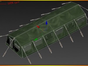 army tent Modelo 3D
