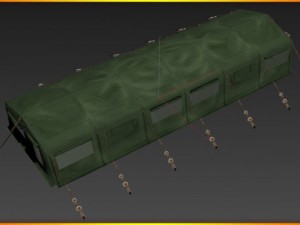 army tent Modelo 3D
