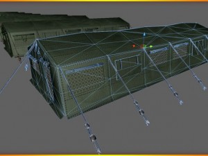 army tent Modelo 3D