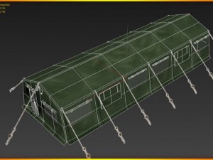 army tent Modelo 3D