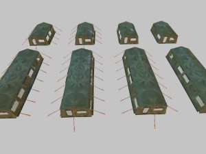 army tent Modelo 3D