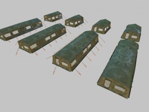 army tent Modelo 3D