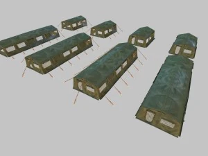 army tent 3D Model