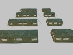 army tent 3D Model
