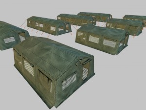 army tent Modelo 3D