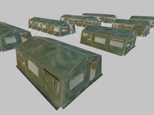 army tent Modelo 3D