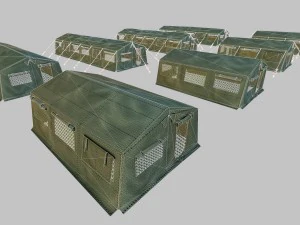 army tent 3D Model