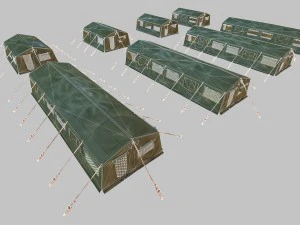 army tent 3D Model