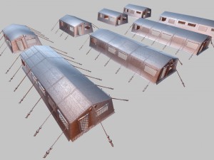 army tent Modelo 3D