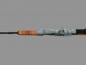 dragunov svd sniper rifle 3D Model