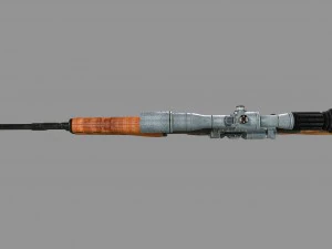 dragunov svd sniper rifle 3D Model