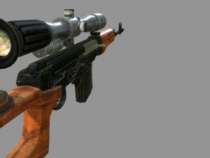 dragunov svd sniper rifle 3D Model