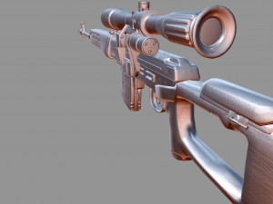 dragunov svd sniper rifle 3D Model