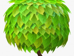 toon trees pack 3D Model