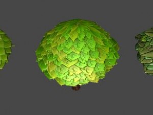 toon trees pack 3D 모델