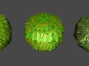 toon trees pack 3D 모델