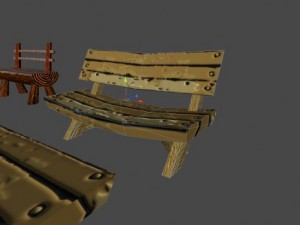 benches 3D 모델