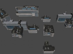 office buildings Modelo 3D