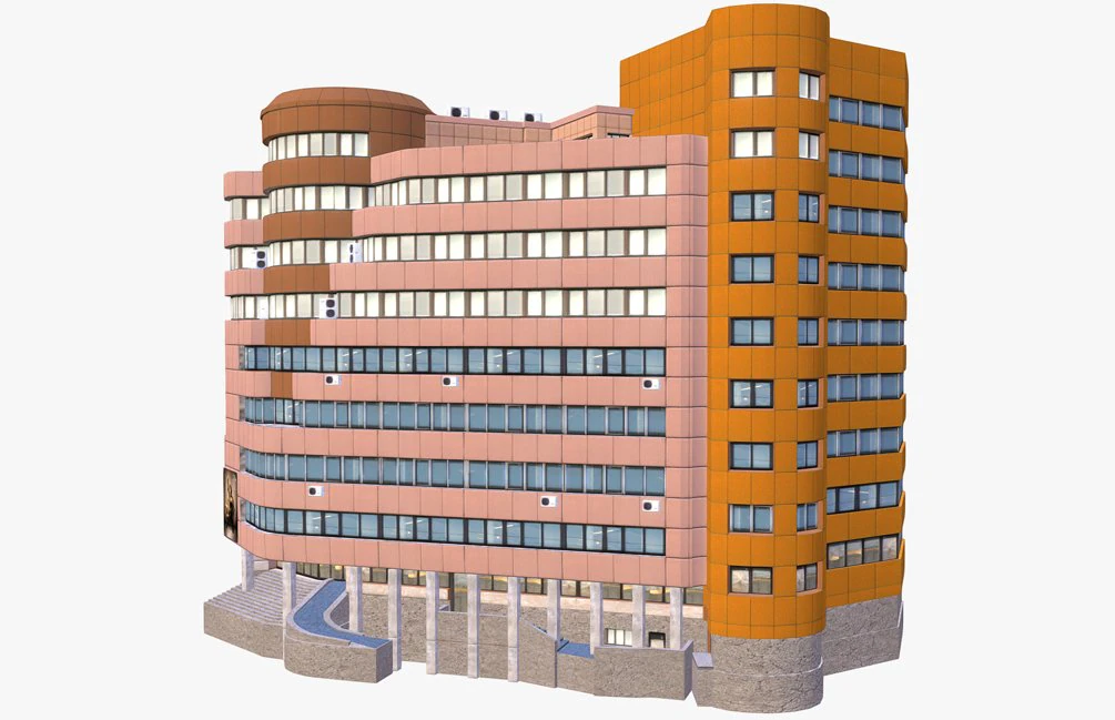 office building 3D Model .c4d .max .obj .3ds .fbx .stl .blend 