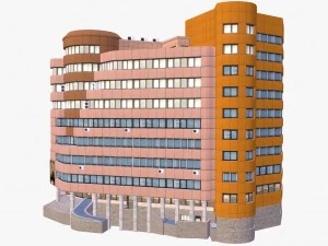 pr&eacute;dio de escrit&oacute;rios Modelo 3D