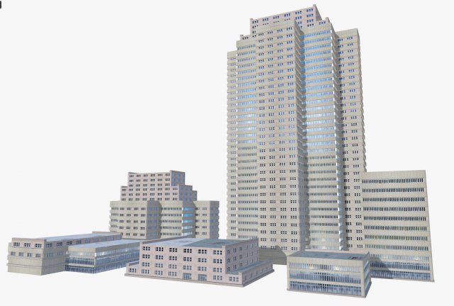 modern buildings 3D 모델 .c4d .max .obj .3ds .fbx .stl .blend 