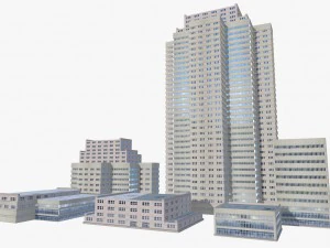 modern buildings 3D Model
