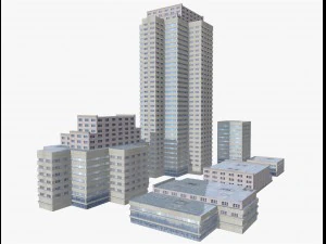 modern buildings 3D Model